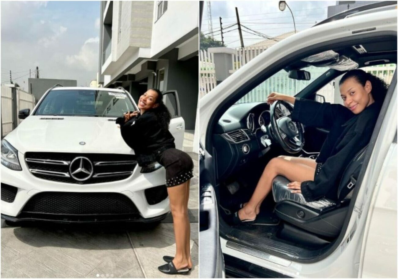 BBNaija's Nini splashes million on a new car barely 24 hours after being mocked for begging a car