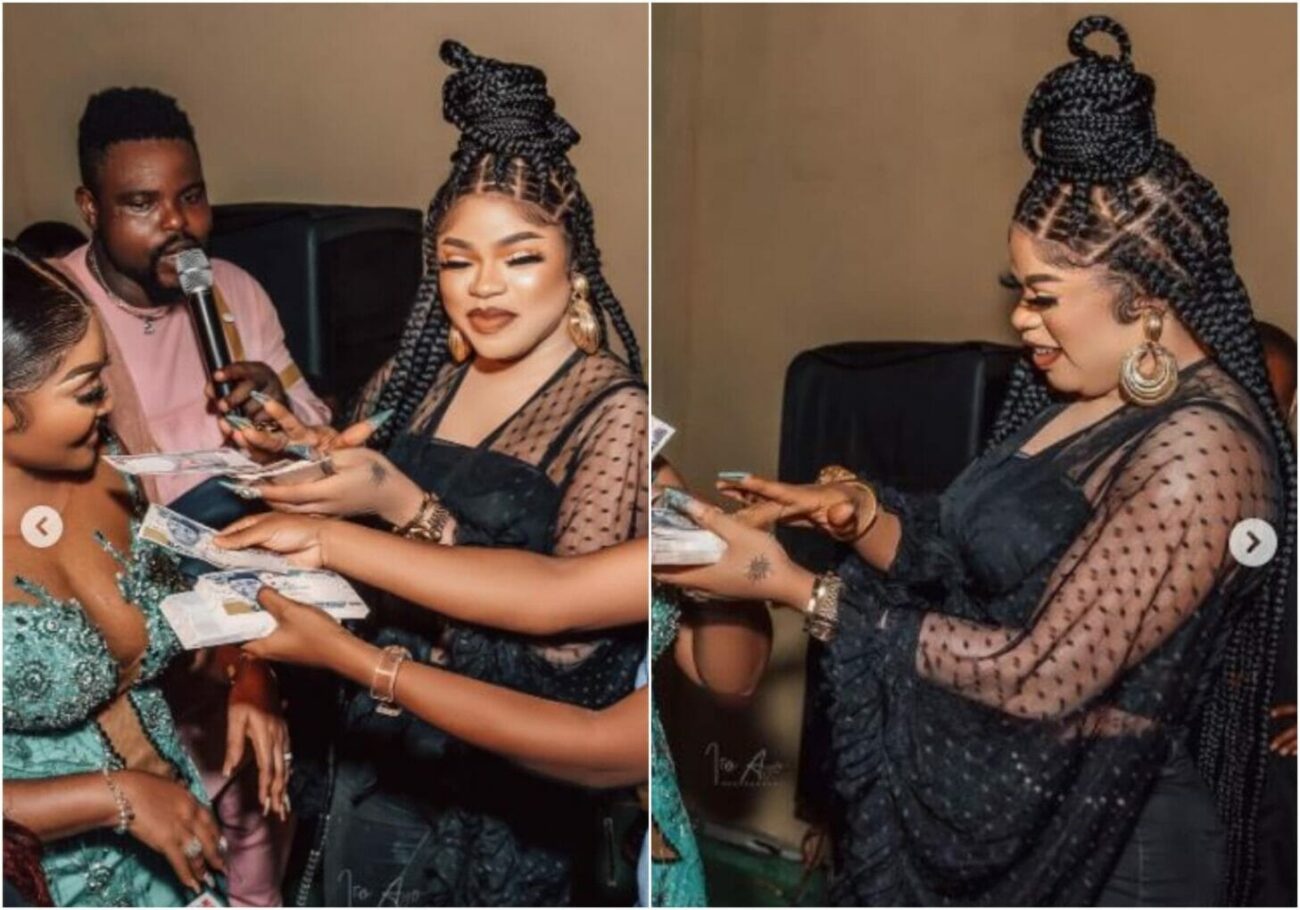 Bobrisky's photos at Actress Mercy Aigbe's event sparks reactions