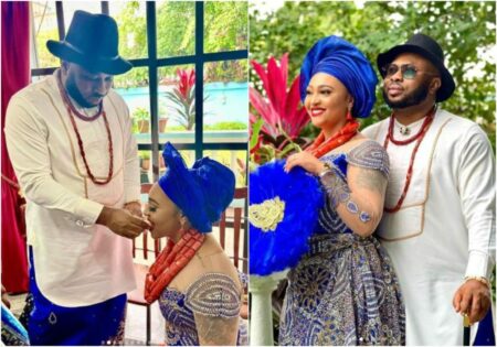 Rosy Meurer celebrates 1st marriage anniversary with her husband, Olakunle Churchill