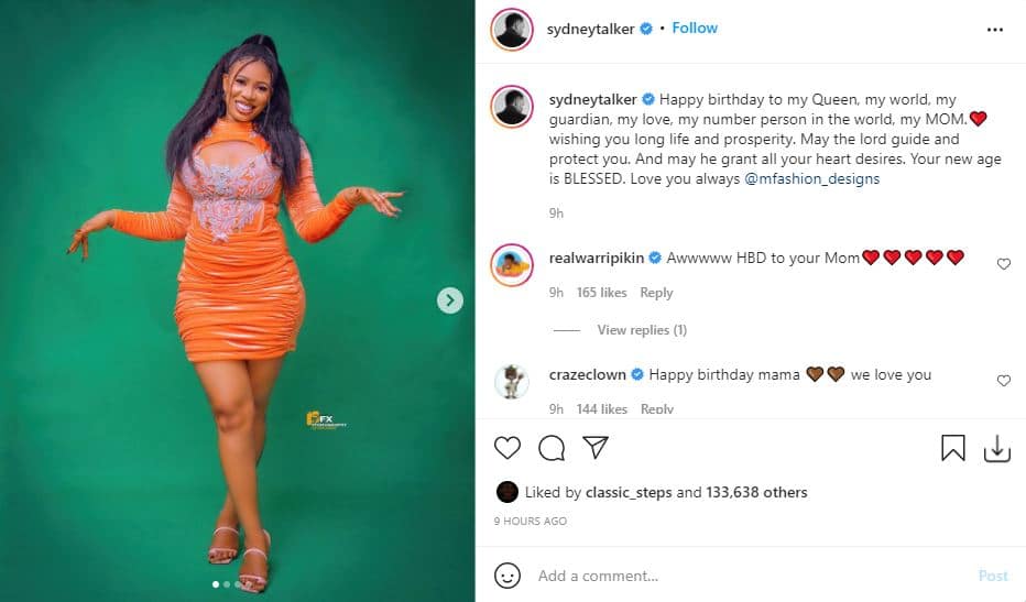 Comedian Sydney Talker sparks reactions with beautiful photos of his mother