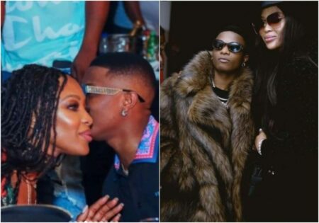 Wizkid and Naomi Campell