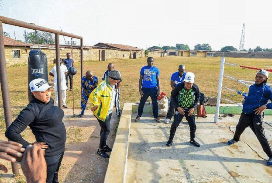 Alaafin of Oyo work out session