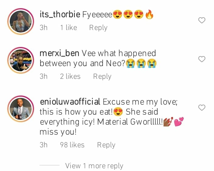Nigerians react as Vee confirms break up with Neo Akpofure