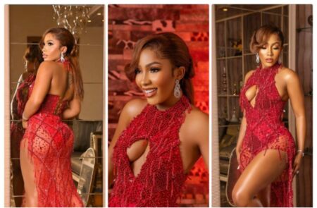 fans drool as Mercy Eke dazzles in sultry dress, shows off curves Kemi Filani blog