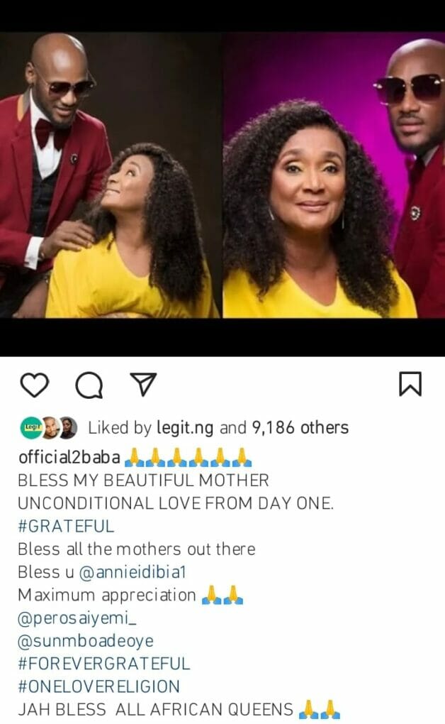 2face celebrates his babymamas on mother's day