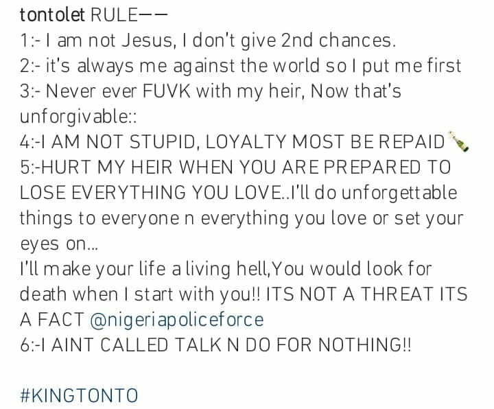 Tonto Dikeh says she doesn't give second chances