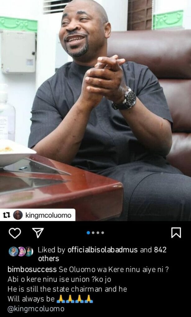 Bimbo Success throws support for MC Oluomo