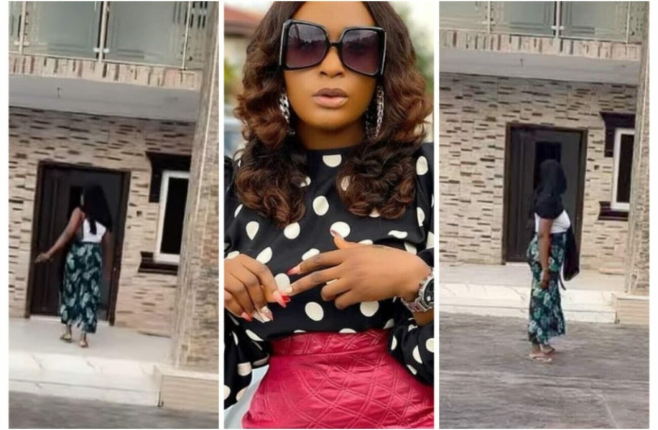 Blessing Okoro shows off her new mansion