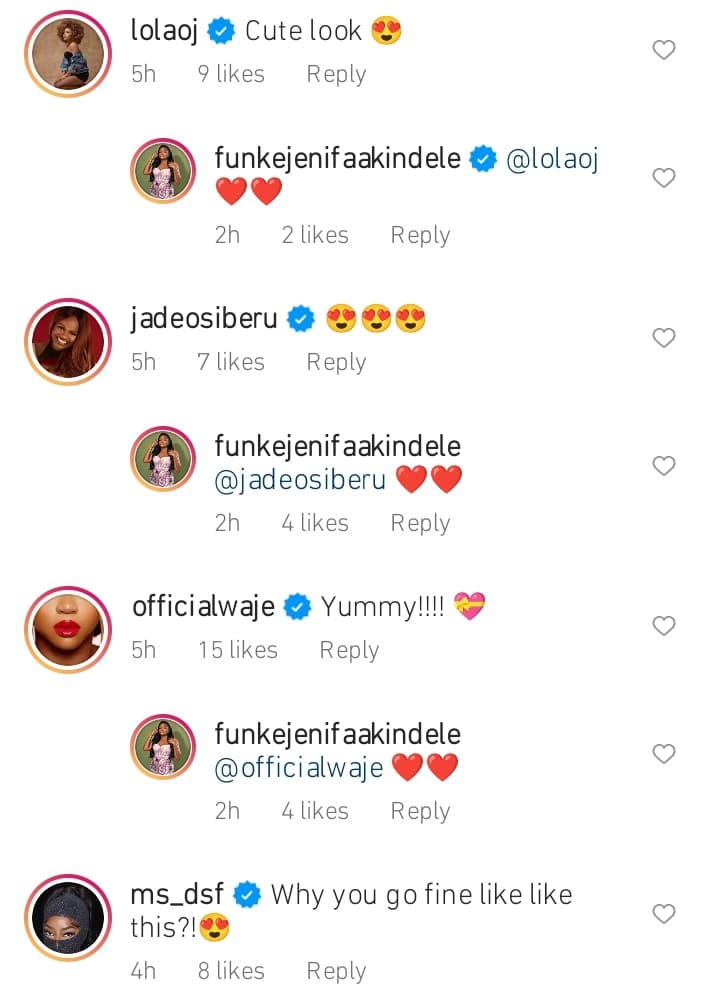 Celebrities react as Funke Akindele drips in wine