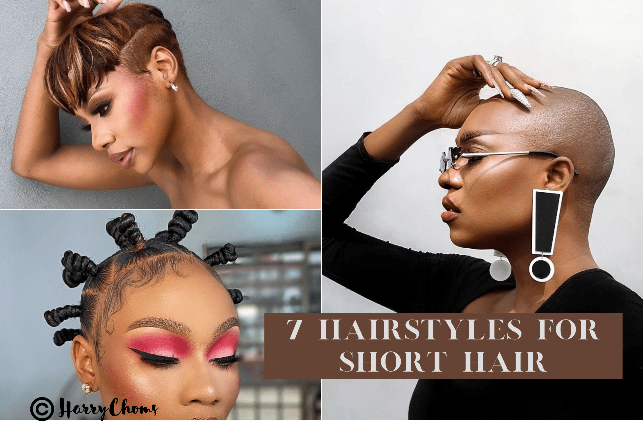 7 Hairstyles for short hair with significant impact - Kemi Filani