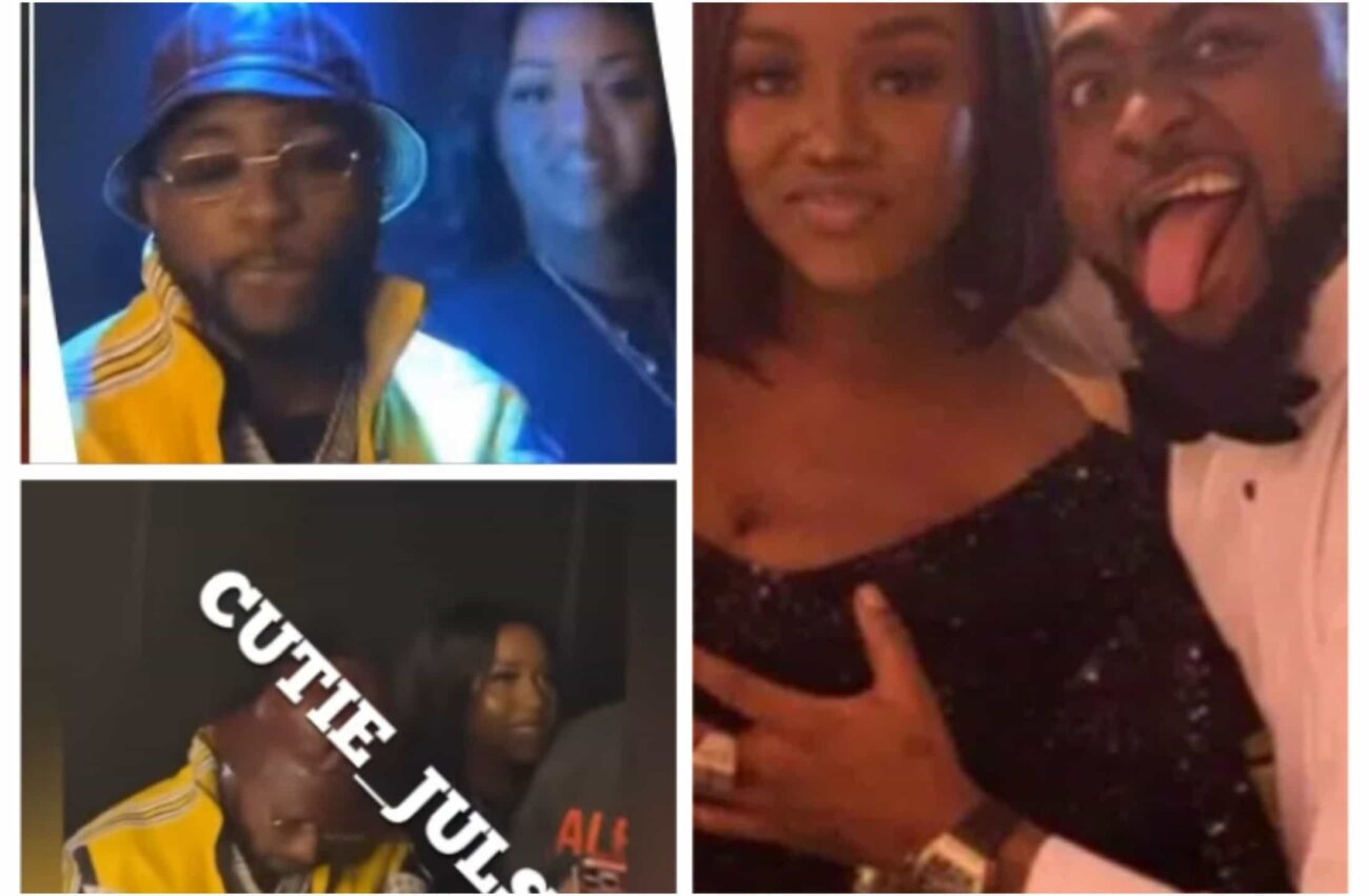 Davido and Chioma Spotted at a club in London
