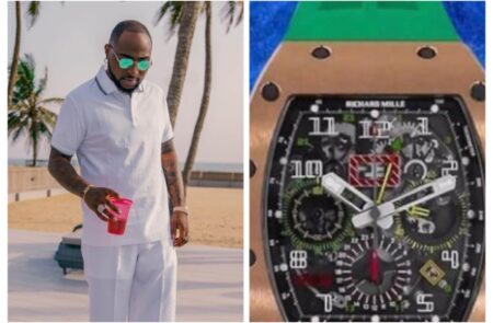 Davido owns a Richard Mille watch