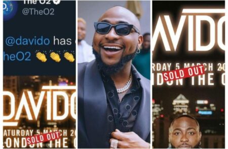 Davido's 02 Arena tickets sell out
