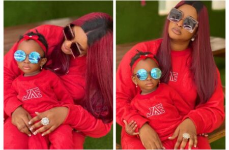 Lovely photos of Etinosa Idemudia and daughter