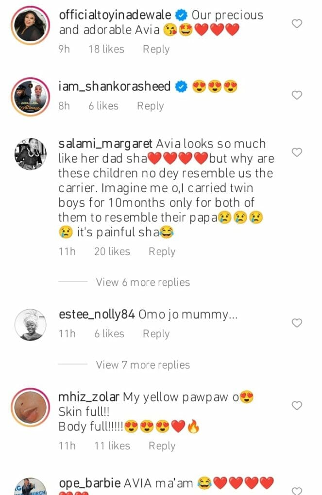 Fans drool over Bukunmi's daughter