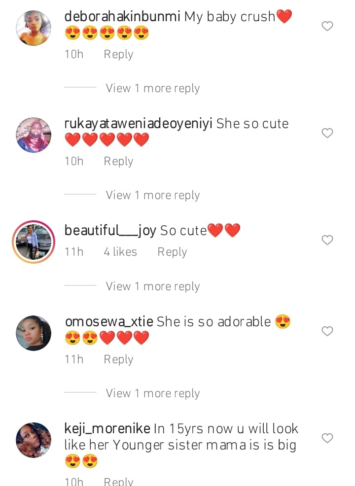 Fans drool over Bukunmi's daughter