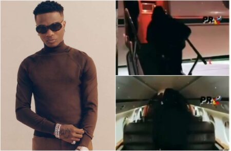 Wizkid FC hails their king for keeping his private jet low-key