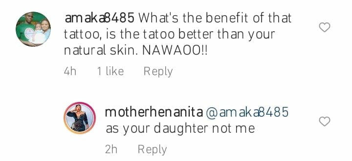 Critic slams Anita Joseph for her tattoo