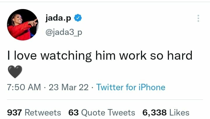 Jada Pallock hails Wizkid
