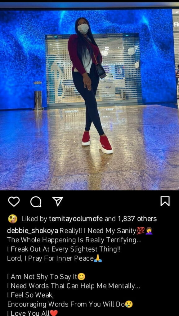 Debbie Shokoya loses her sanity