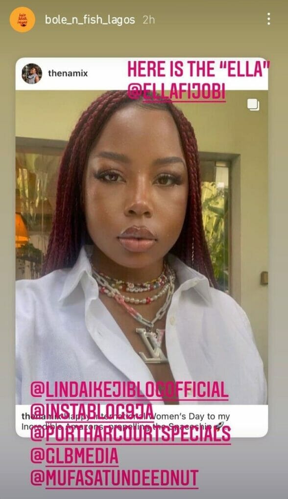 Lady calls out Burna Boy for unpaid Bole and Fish