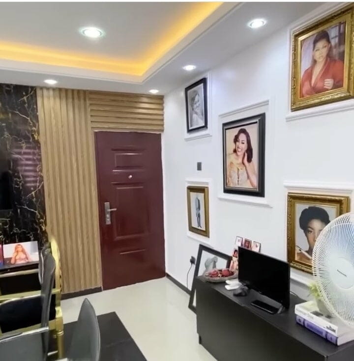 Mercy Aigbe's office interior