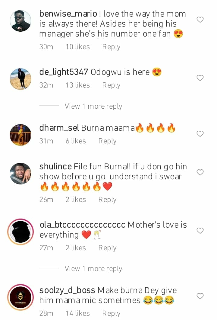 Nigerians hail Burna Boy's mother