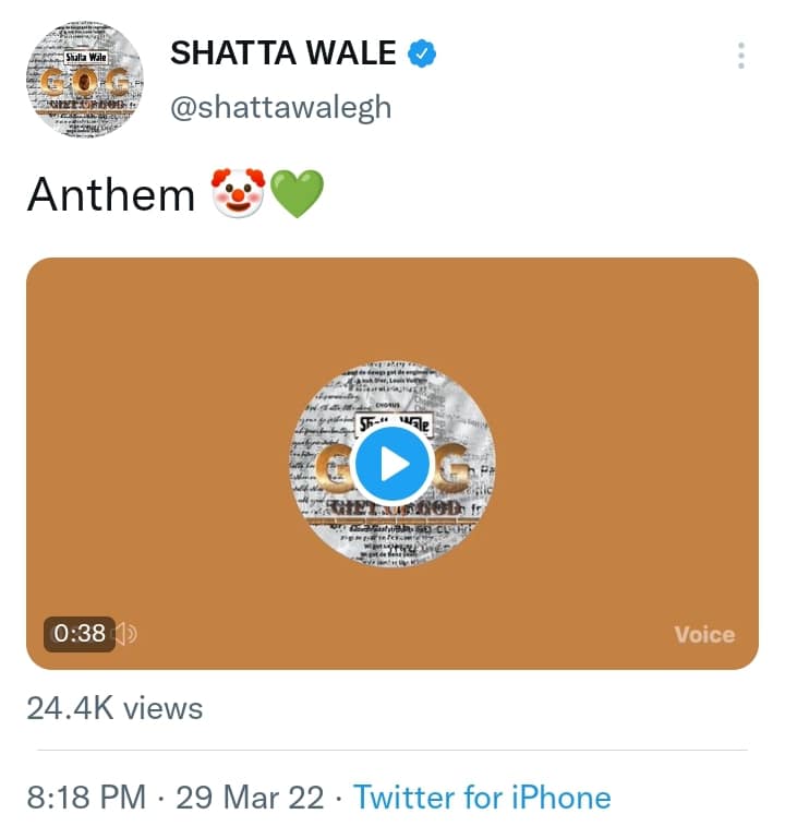 Shatta Wale mocks Nigerians