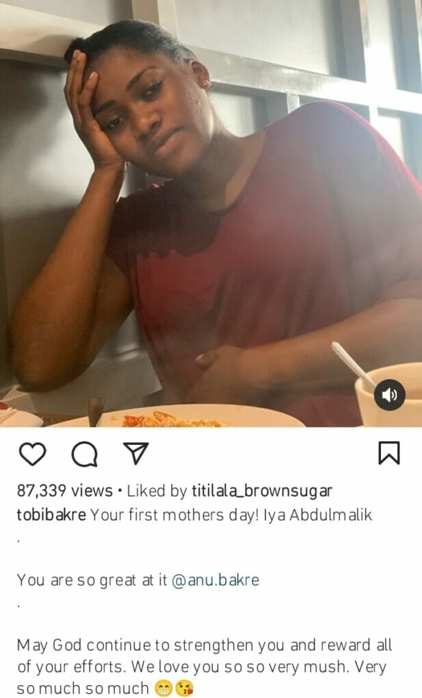 Tobi Bakre celebrates Mother's Day