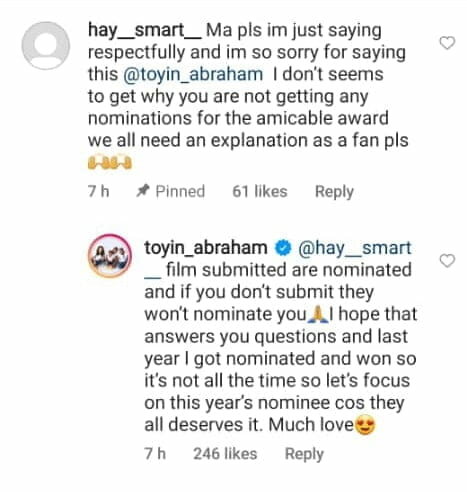 Toyin Abraham speaks out on why she was ignored by AMVCA