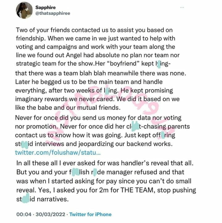 Angel Smith gets dragged by her former social media handlers