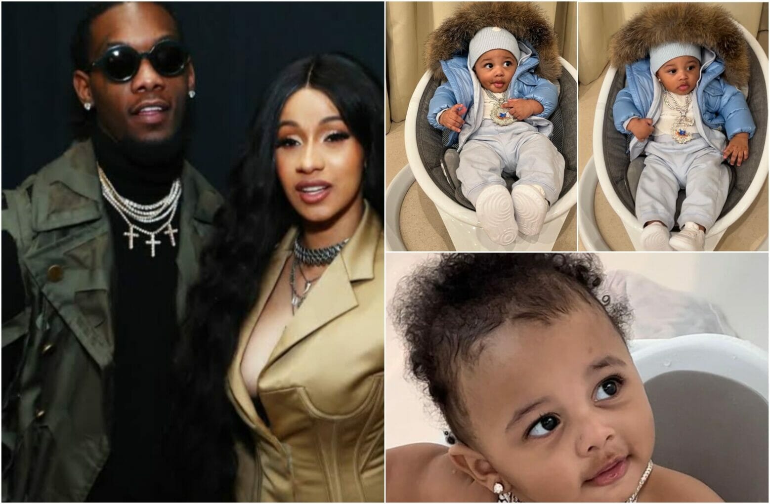 Cardi B and Offset reveals son's face and name