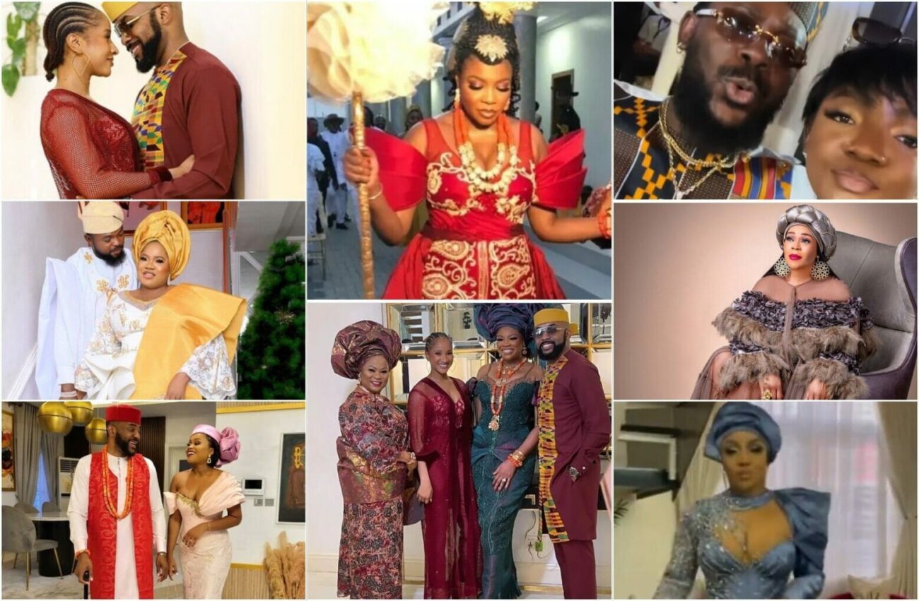 Celebrities at Kemi Adetiba's traditional wedding