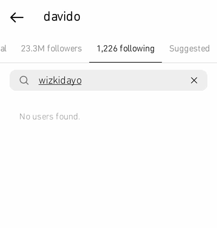 Davido unfollows Wizkid