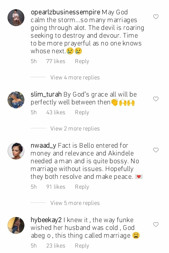 Nigerians pray for Funke Akindele's marriage