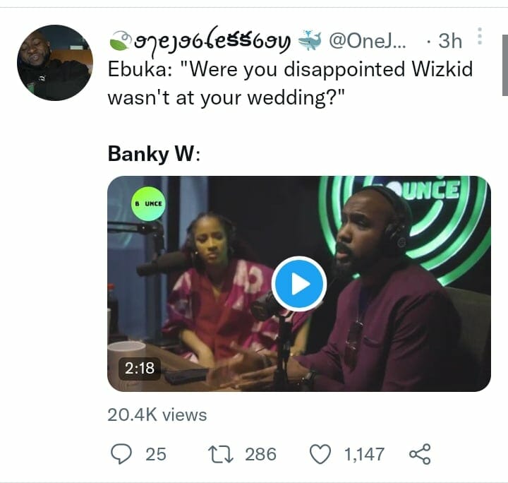 Banky W addresses issues with Wizkid