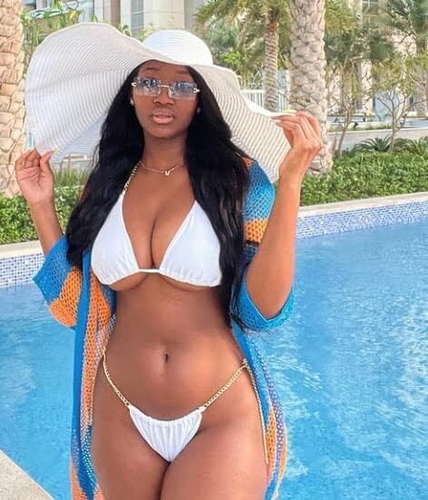 Omotola Ekeinde reacts to her daughter's bikini photos