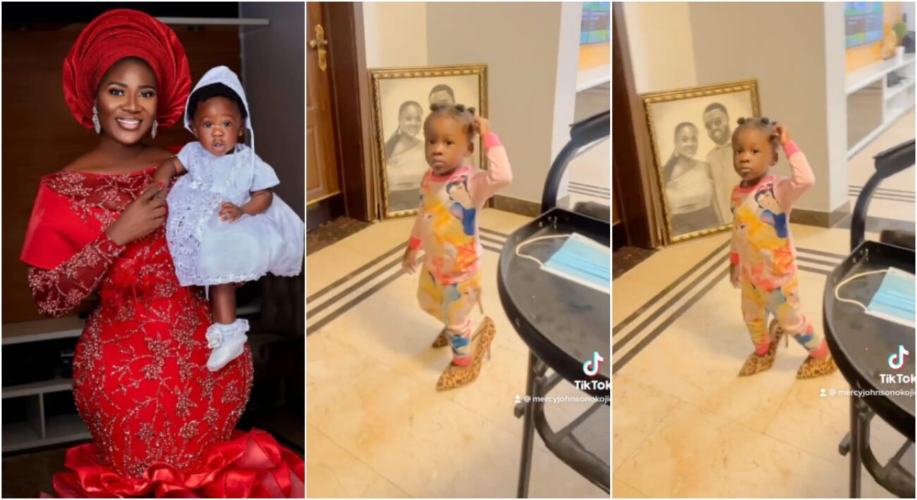 Mercy Johnson and daughter