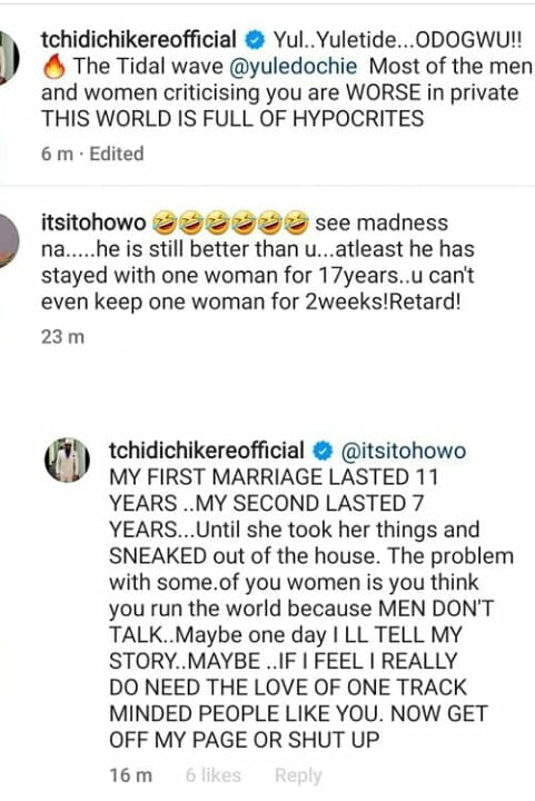 Tchidi Chikere opens up on his crashed marriage