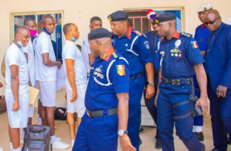 NSCDC newly recruited officers