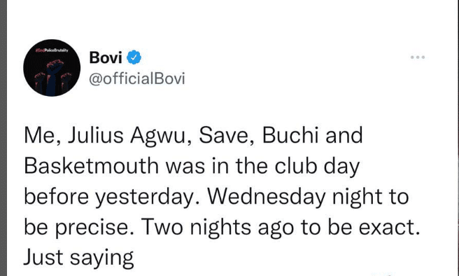 Bovi and Juluis Agwu