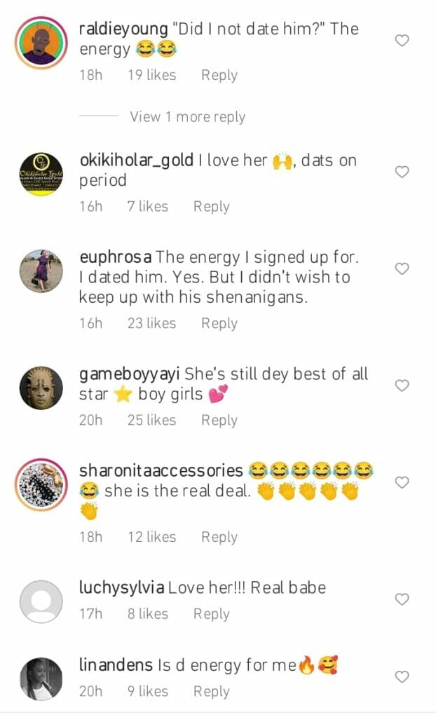 Tania Omotayo replies those tagging her as Wizkid's ex