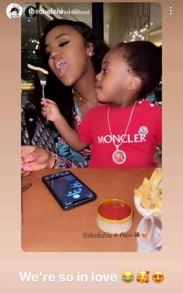 Chioma shares a video of her and Ifeanyi