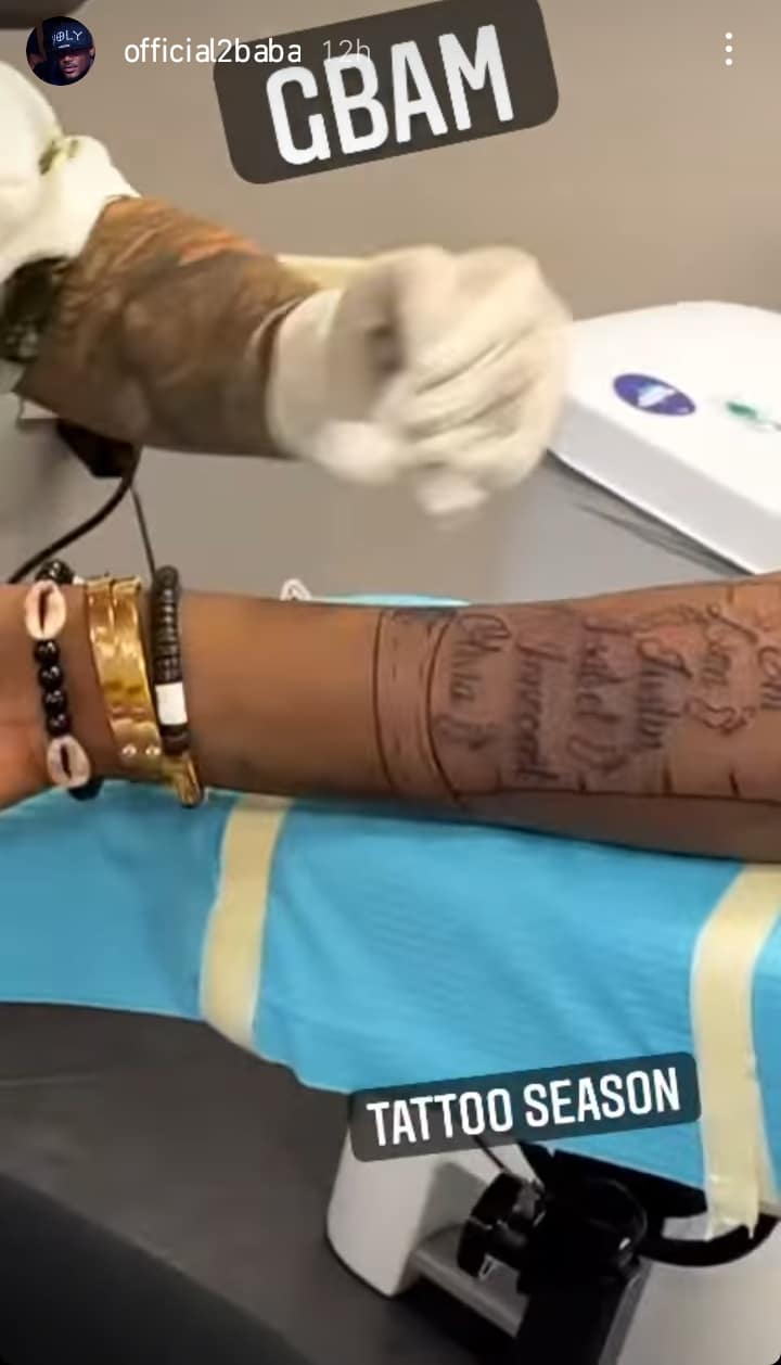 2face tattoos his kids names