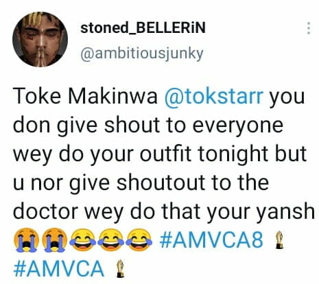 Toke Makinwa reacts to butt comment