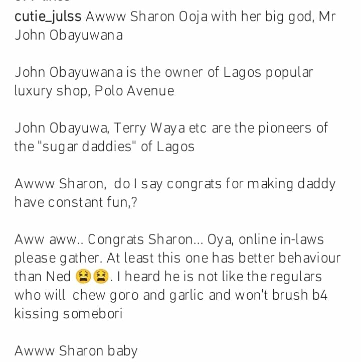 Sharon Ooja and John Obayuwana