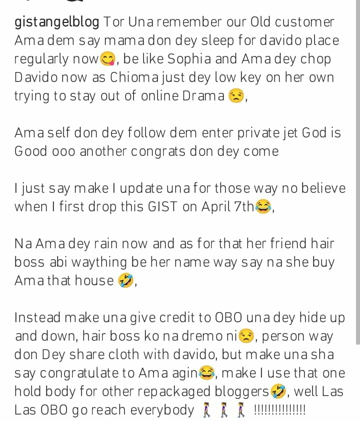 Davido allegedly dating Sophia and Ama