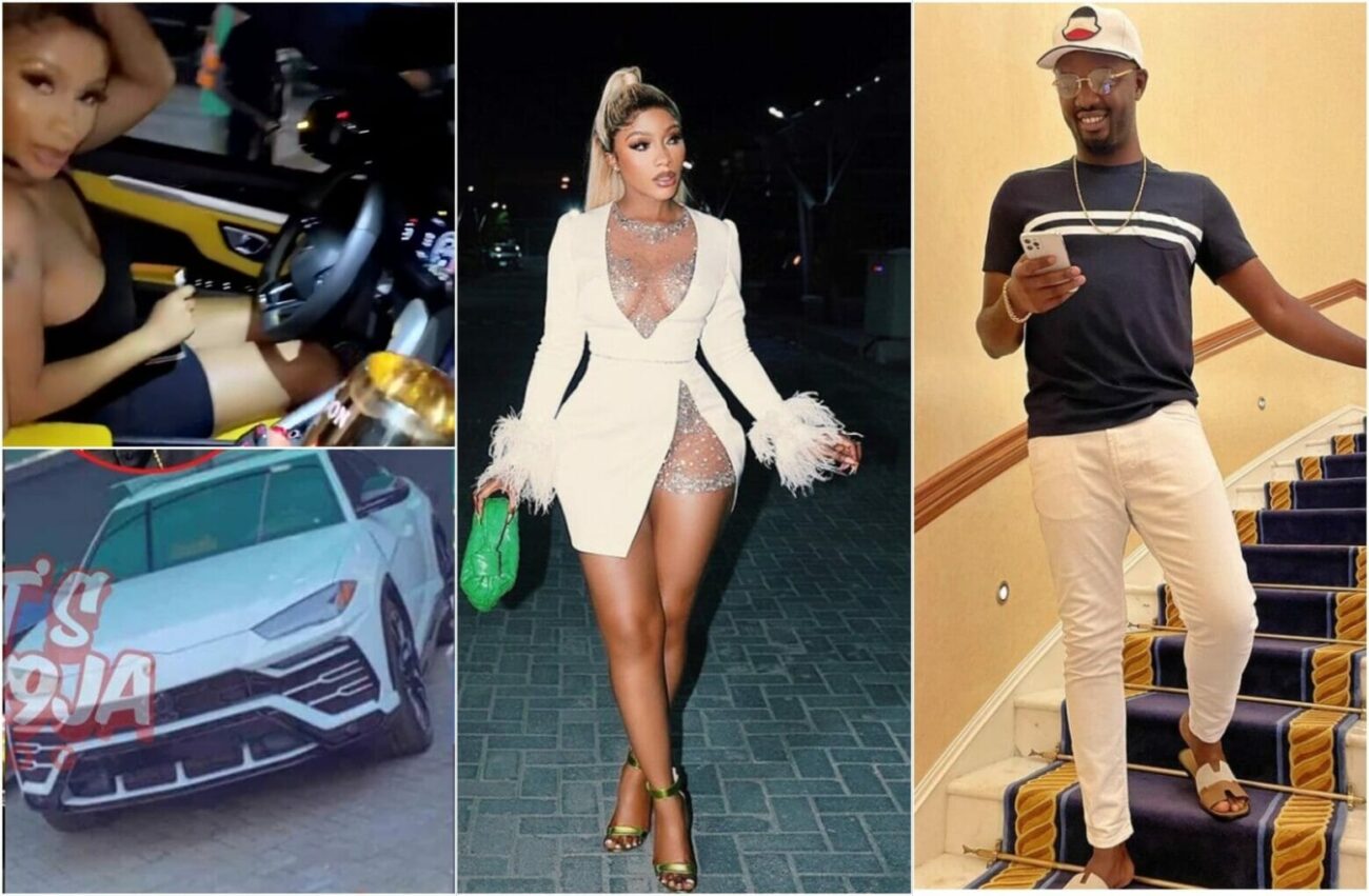 Mercy Eke step out with alleged lover's car