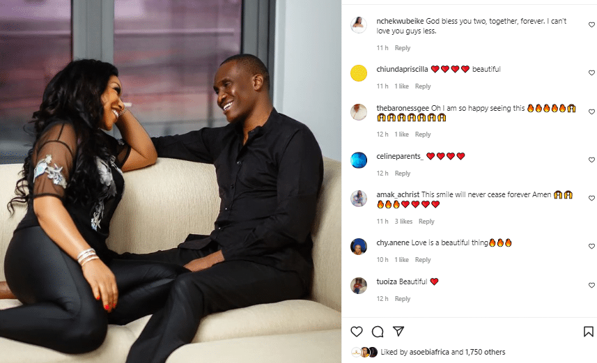 Rita Dominic's fans pray as husband, Fidelis Anosike reacts to their alleged marital crisis