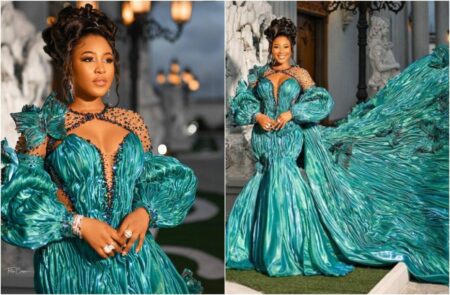 Nigerians react as BBNaija's Erica Nlewedim AMVCA dress is alleged to be worth $794,000